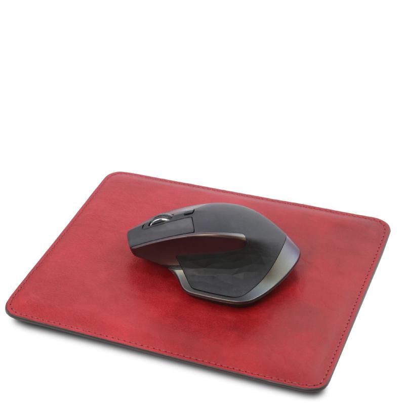 Δερμάτινο σετ γραφείου - TL141261 - Κόκκινο - Mouse pad