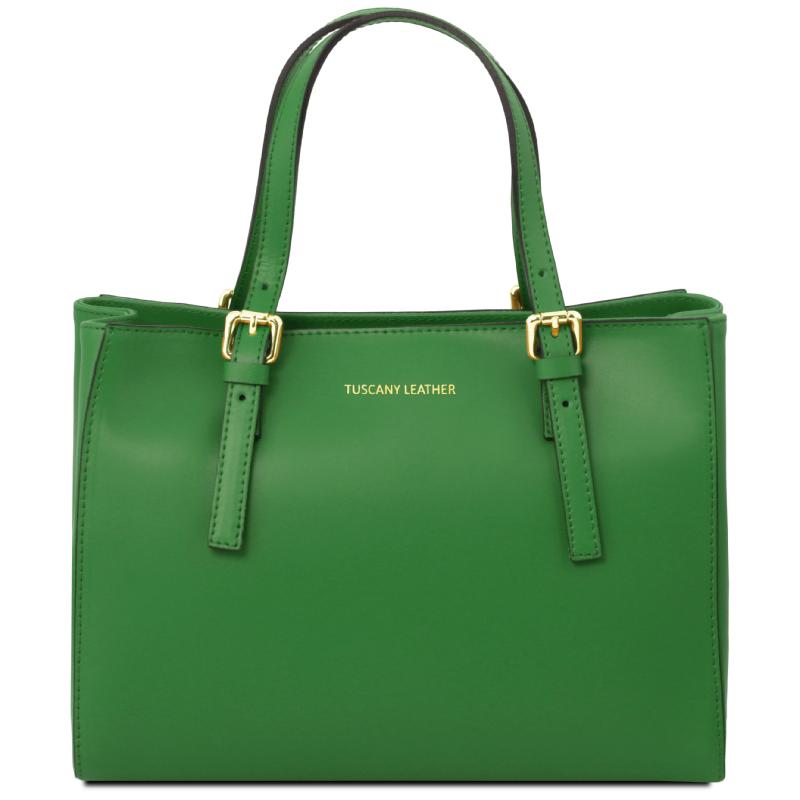 Γυναικεία τσάντα δερμάτινη Aura - TL141434 - Πράσινο