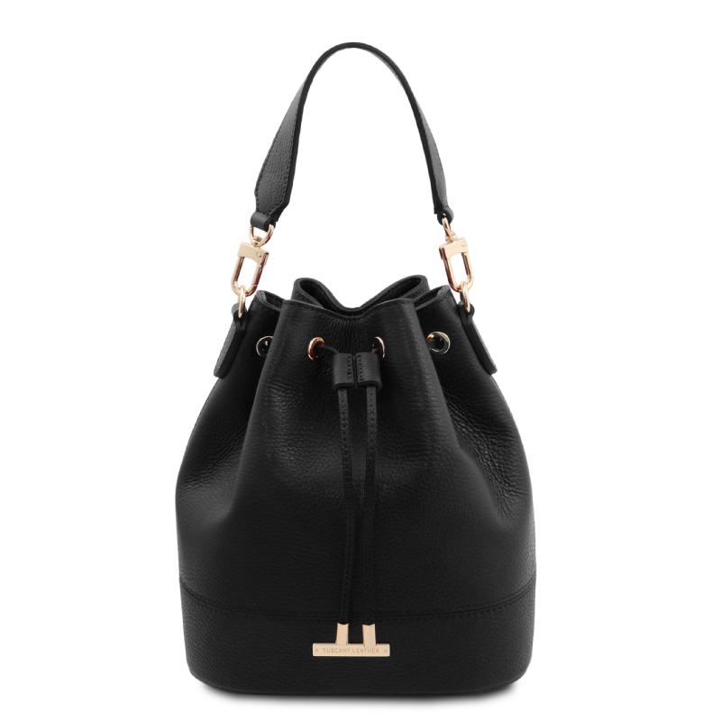 Γυναικεία τσάντα δερμάτινη tl142146   Μαύρο
