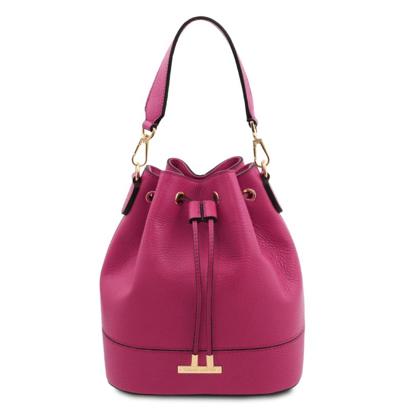 Γυναικεία τσάντα δερμάτινη TL142146 - Φούξια