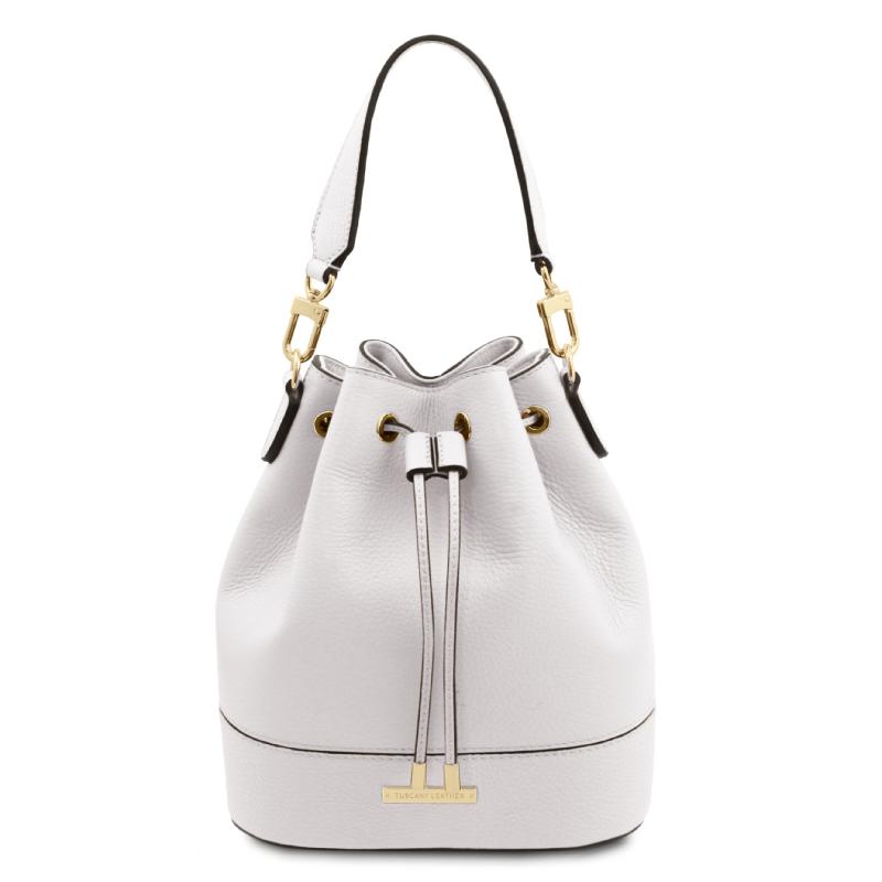 Γυναικεία τσάντα δερμάτινη TL142146 - Λευκό