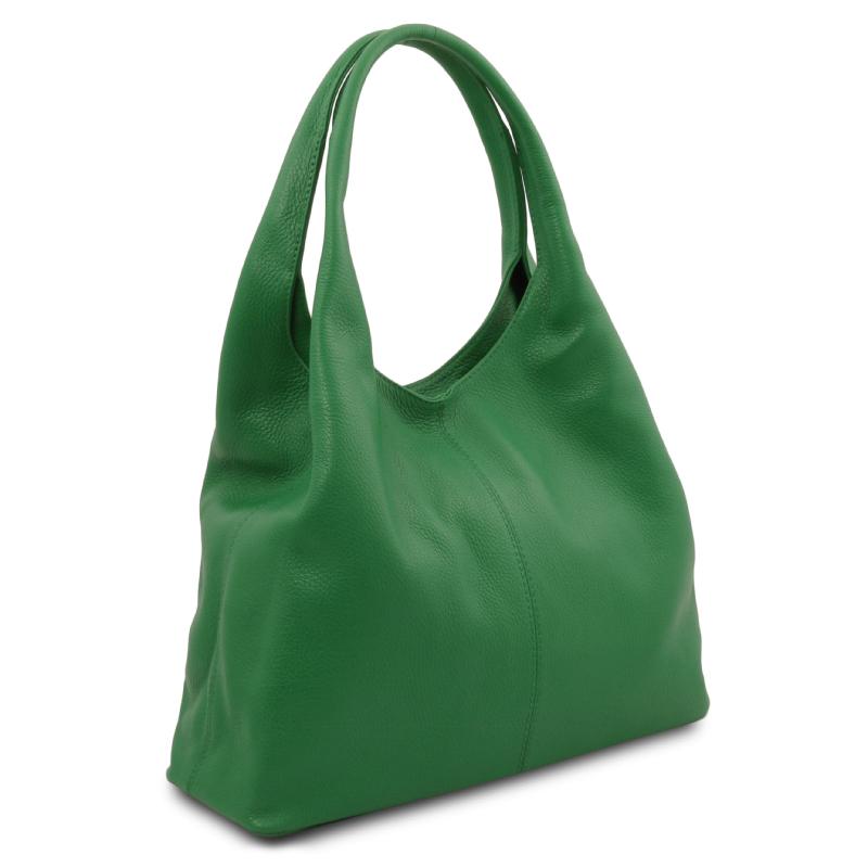 Γυναικεία Τσάντα Δερμάτινη tl142264   Πράσινο   Πλάγια Όψη