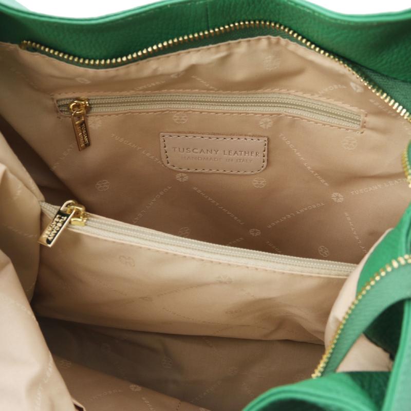 Γυναικεία Τσάντα Δερμάτινη tl142264   Πράσινο   Εσωτερικό   Τσέπη