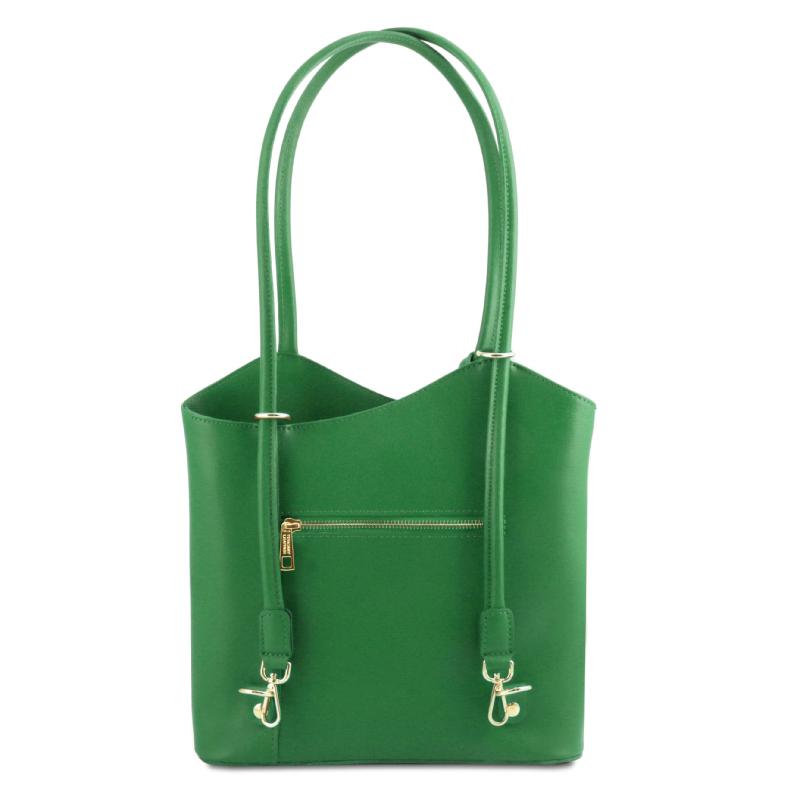 Γυναικεία τσάντα ώμου / πλάτης TL141455 - Πράσινο - Πίσω Όψη