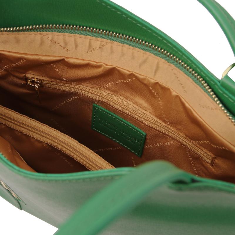 Γυναικεία τσάντα ώμου / πλάτης TL141455 - Πράσινο - Εσωτερικό 2