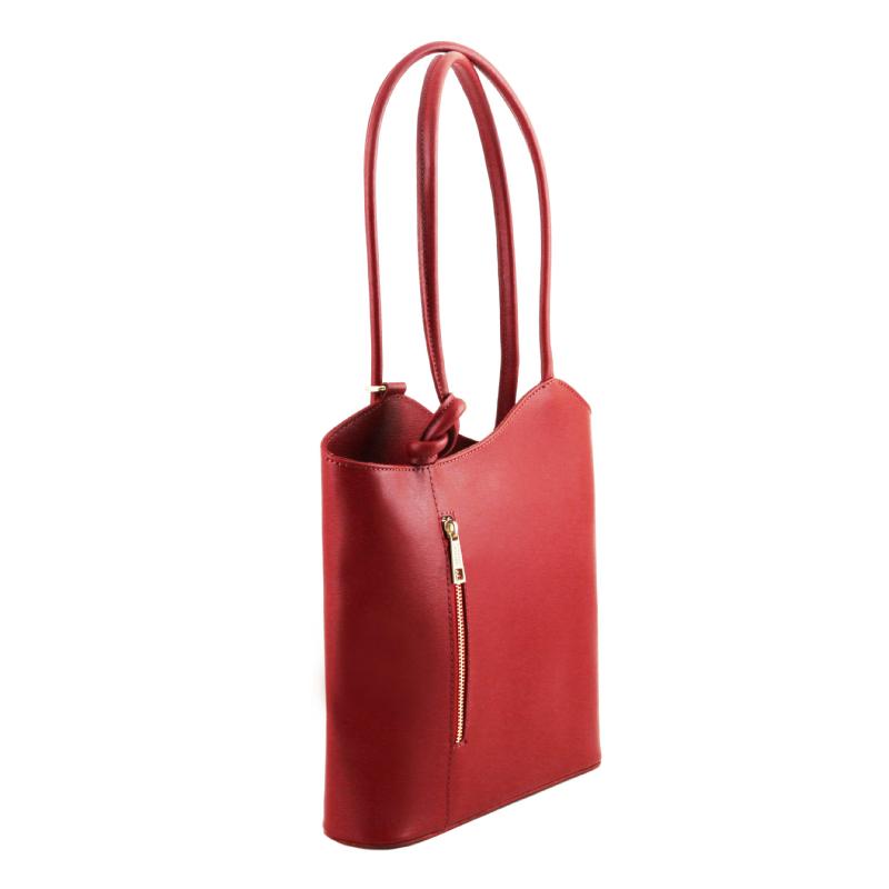 Γυναικεία τσάντα ώμου / πλάτης tl141455   Κόκκινο   Πλάγια όψη