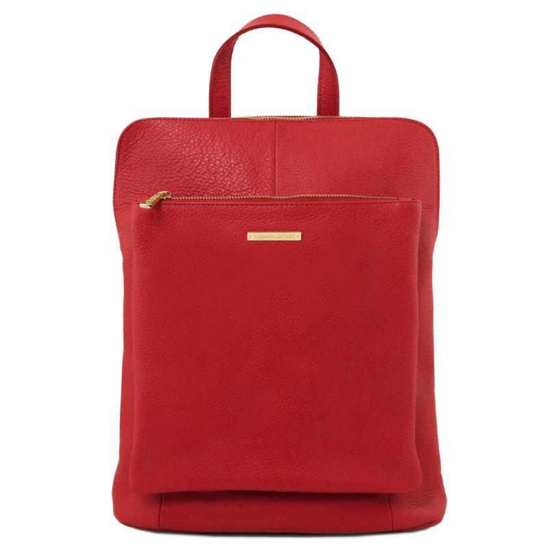 Γυναικεία τσάντα πλάτης - ώμου TL141682 - Κόκκινο lipstick