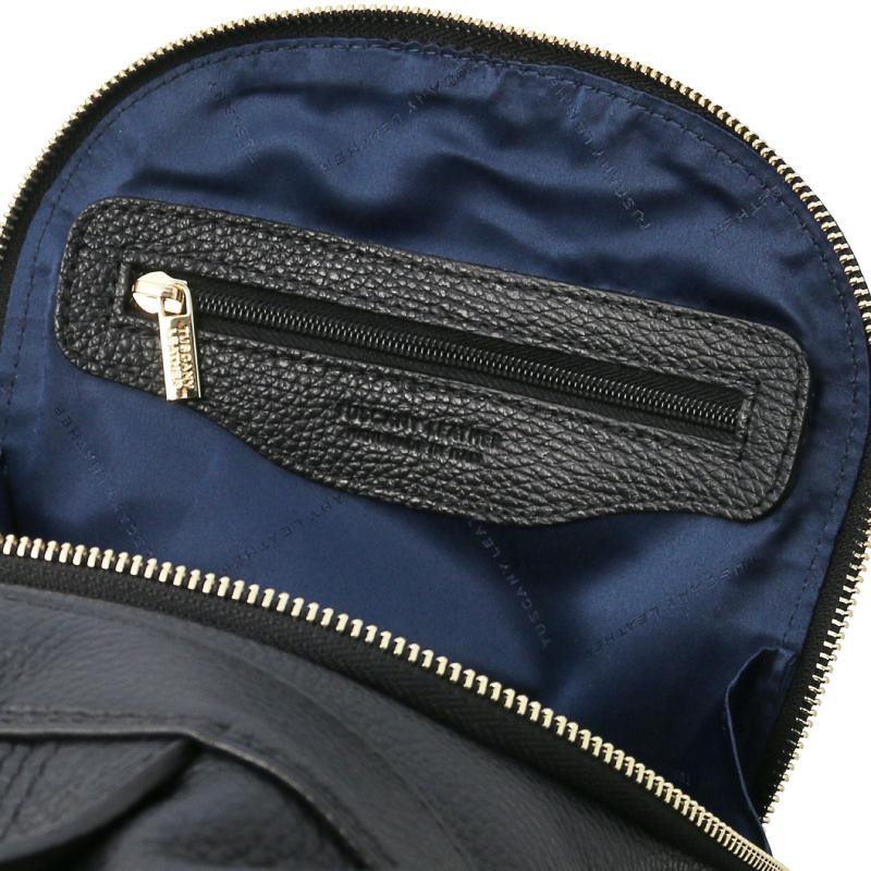 Γυναικεία τσάντα ώμου / πλάτης δερμάτινη tl142138   Μαύρο   Εσωτερικό2
