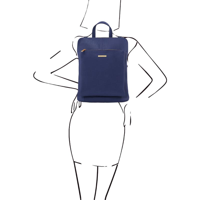 Γυναικεία τσάντα πλάτης   ώμου tl141682   Μπλε Σκούρο   Μέγεθος 