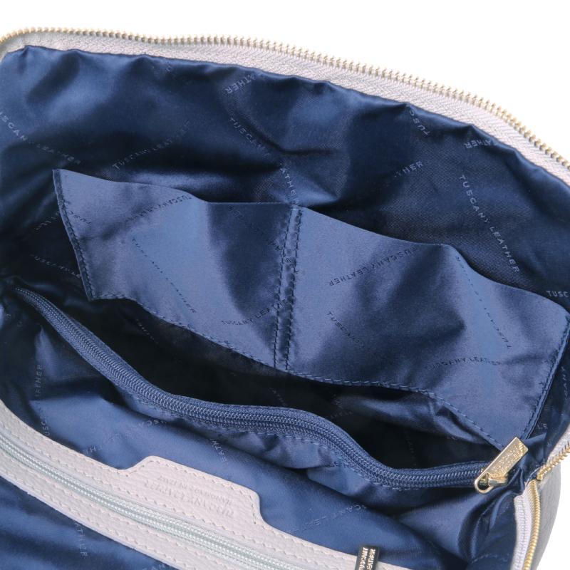 Γυναικεία τσάντα πλάτης   ώμου tl141682   Γκρι ανοιχτό   Τσέπες   Εσωτερικό