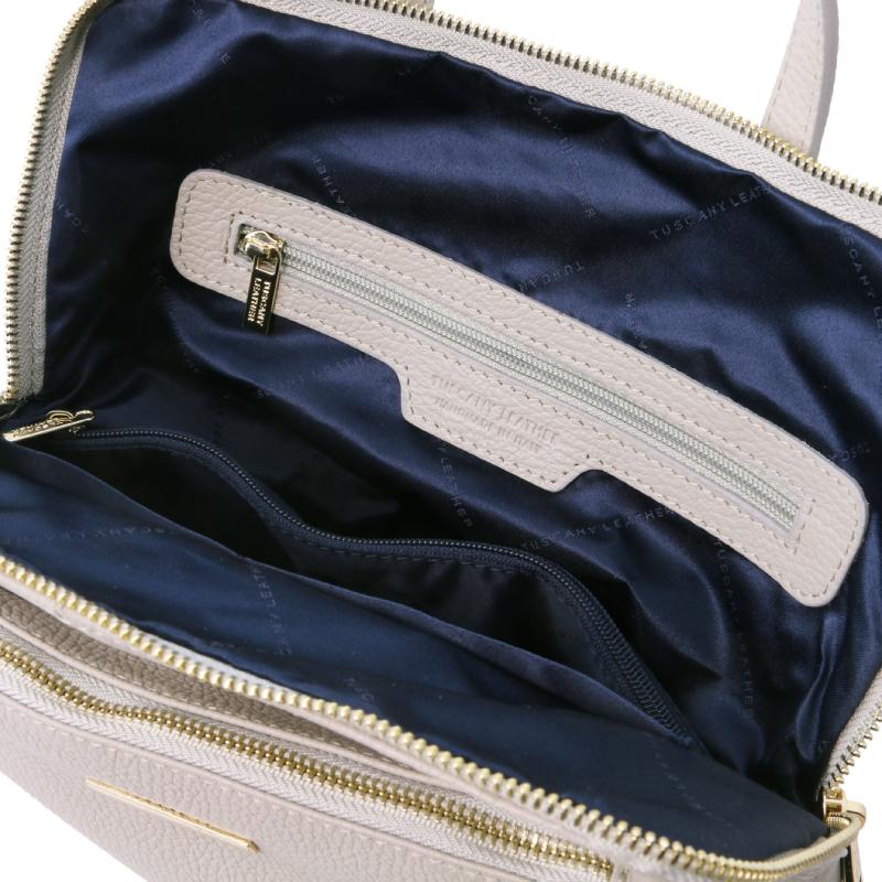 Γυναικεία τσάντα πλάτης - ώμου TL141682 - Γκρι ανοιχτό - Εσωτερικό