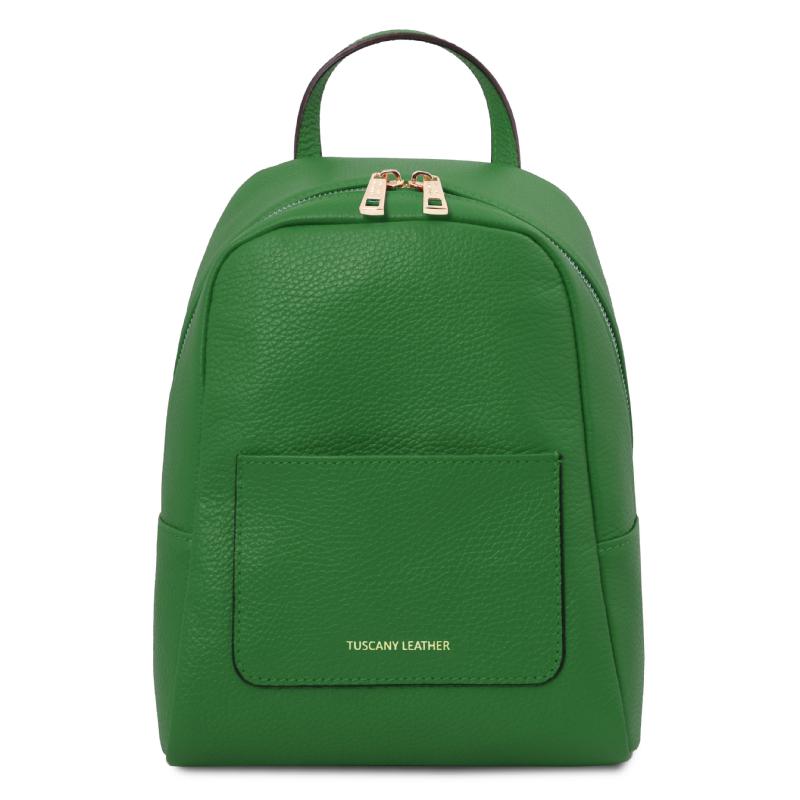 Γυναικεία τσάντα πλάτης δερμάτινη - TL142052 - Πράσινο