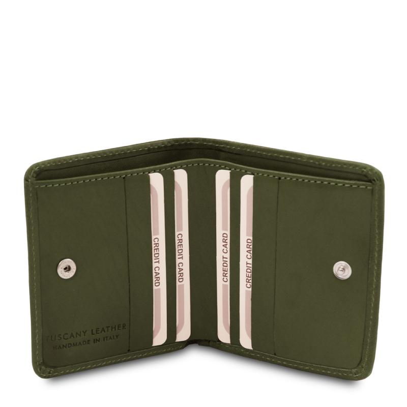Γυναικείο πορτοφόλι δερμάτινο TL142059 - Πράσινο - Εσωτερικό(2)