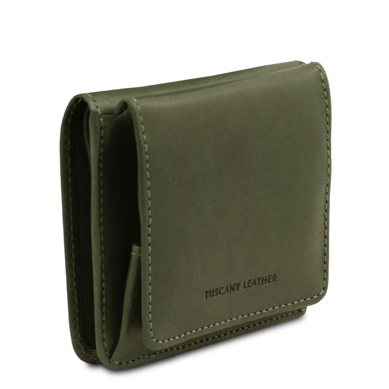Γυναικείο πορτοφόλι δερμάτινο tl142059   Πράσινο   Πλάγια όψη