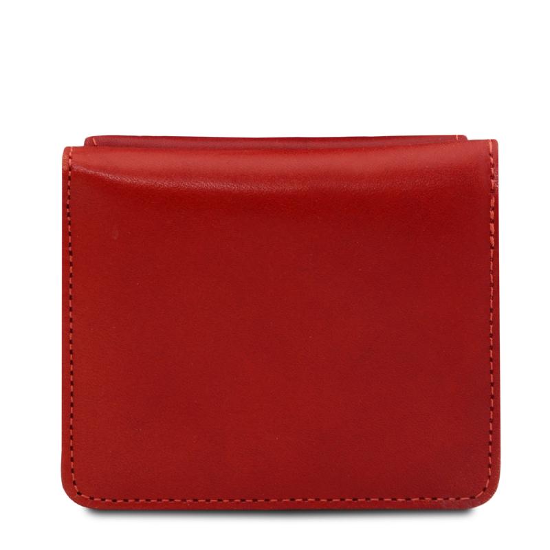 Γυναικείο πορτοφόλι δερμάτινο tl142059   Κόκκινο   Πίσω όψη
