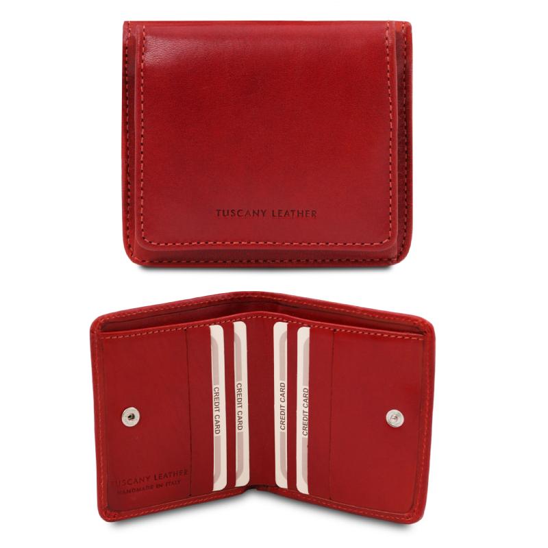 Γυναικείο πορτοφόλι δερμάτινο tl142059   Κόκκινο   Εσωτερικό