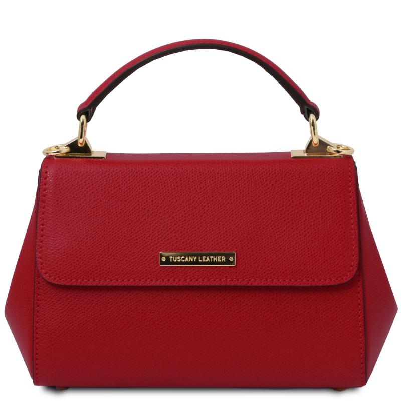 Γυναικεία τσάντα δερμάτινη - TL142076 - Κόκκινο