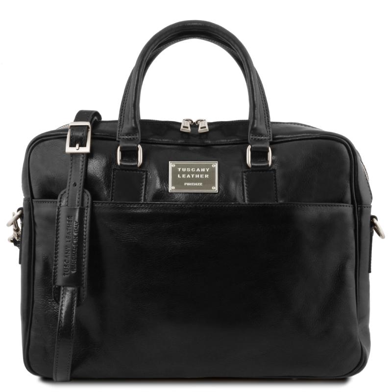 Τσάντα Laptop Δερμάτινη Urbino - TL141241 - Μαύρο