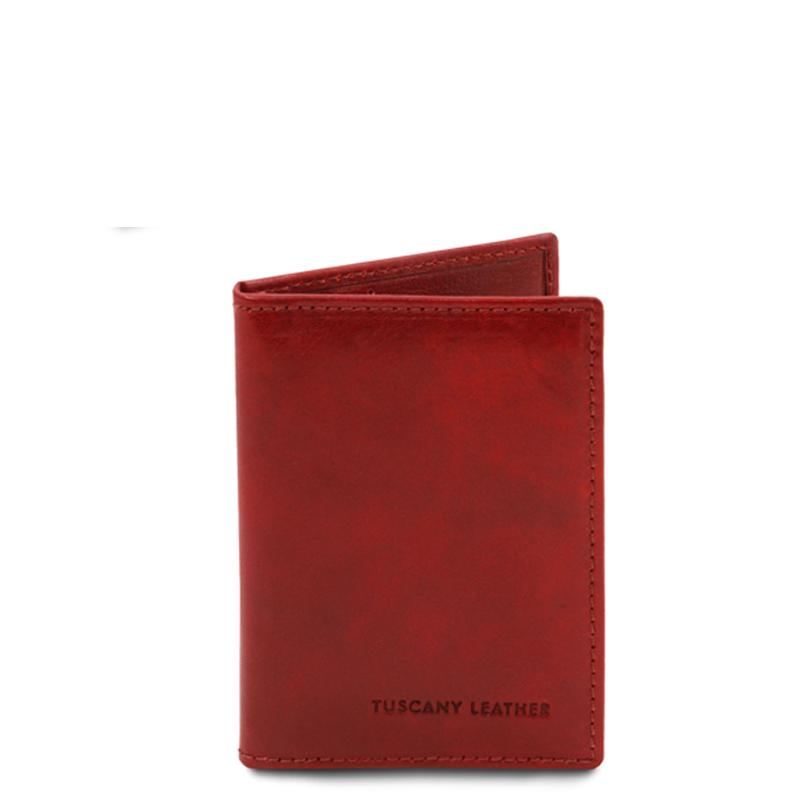 Δερμάτινη θήκη για κάρτες -TL142063 - Κόκκινο