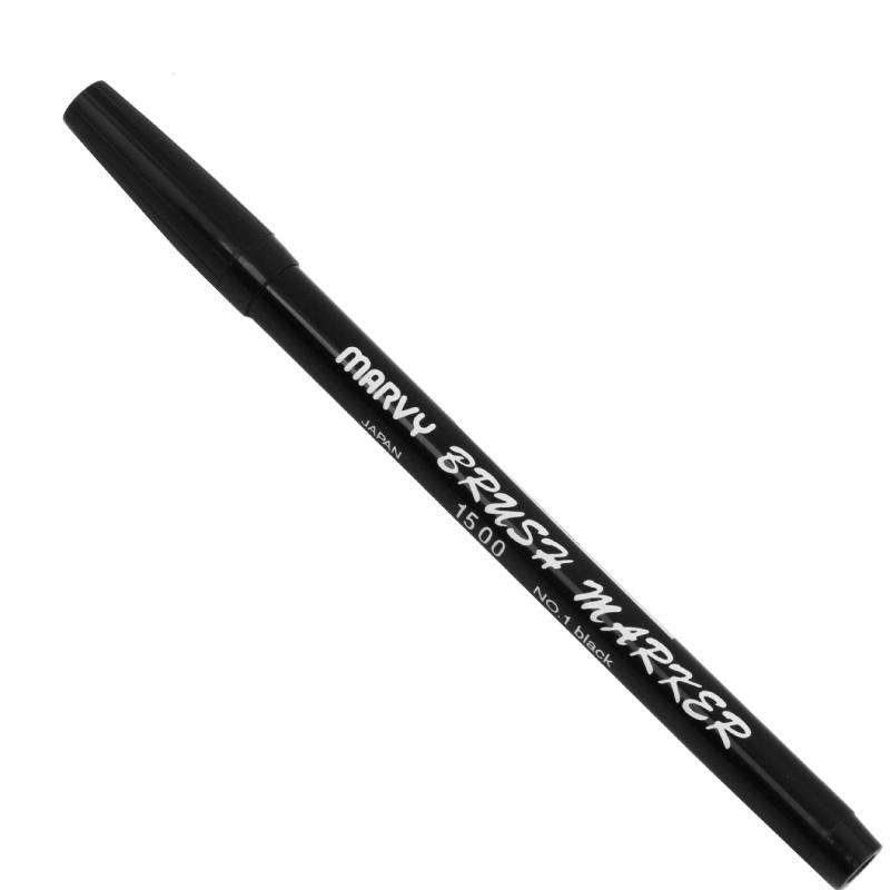 Brush marker   Μαρκαδόρος βαφής για γρατζουνιές   brush marker   tl141530   Μαύρο
