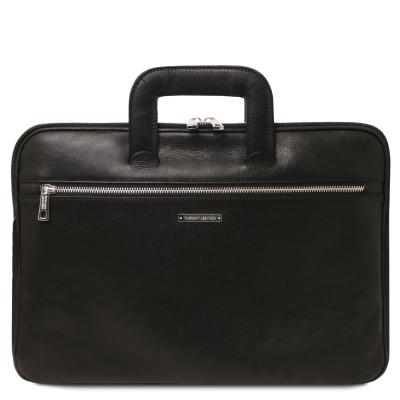 Επαγγελματική Τσάντα Δερμάτινη Caserta - TL142449 - Μαύρο