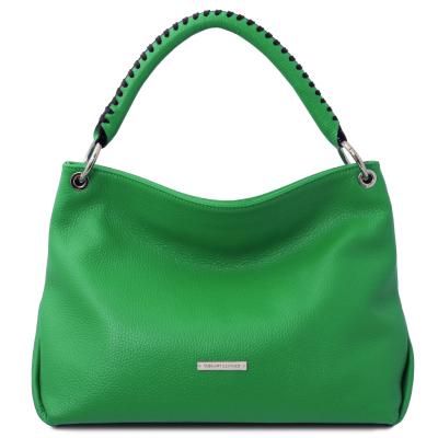 Γυναικεία τσάντα δερμάτινη   tl142087   Πράσινο