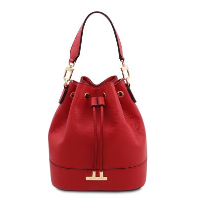 Γυναικεία τσάντα δερμάτινη TL142146 - Κόκκινο lipstick