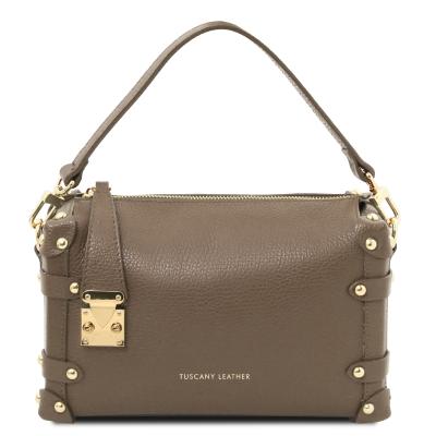 Γυναικείο Τσαντάκι Δερμάτινο Praline - TL142422 - Σταχτί σκούρο