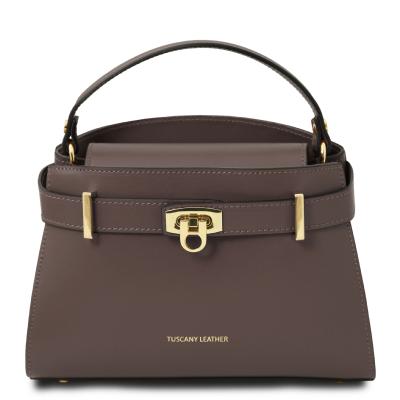 Γυναικεία Τσάντα Δερμάτινη Maisy - TL142459 - Σταχτί σκούρο