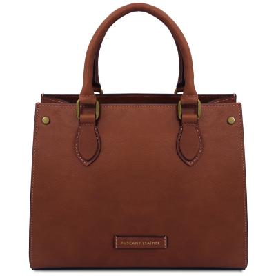 Γυναικεία Τσάντα Δερμάτινη Dama II TL142564 - Καφέ