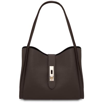 Γυναικεία Τσάντα Δερμάτινη Soave - TL142583 - Σοκολατί
