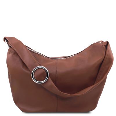 Γυναικεία τσάντα δερμάτινη tl140900   Κανελί
