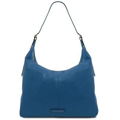 Γυναικεία Τσάντα Δερμάτινη Ώμου Plenia TL142569 - Denim