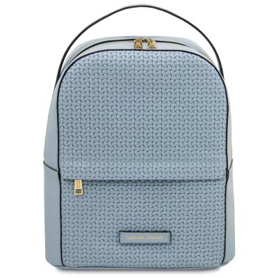 Γυναικεία Τσάντα Πλάτης Δερμάτινη Dedalo TL142576 - Μπλε ανοιχτό
