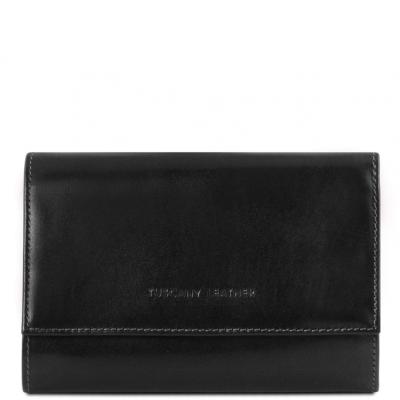 Γυναικείο πορτοφόλι δερμάτινο - TL140796 - Μαύρο