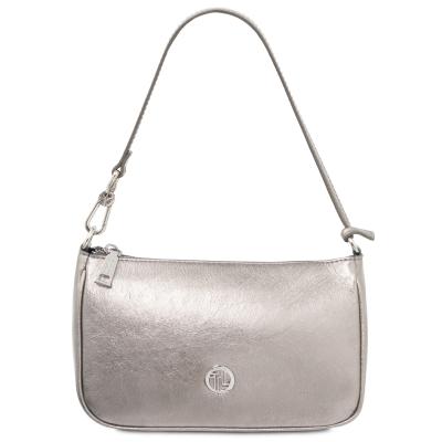 Γυναικείο τσαντάκι δερμάτινο Parfait - TL142543 - Ασημί
