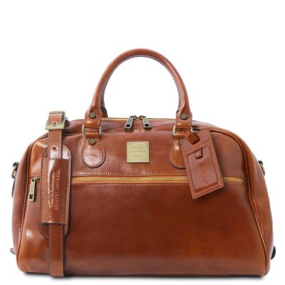 Σάκος Ταξιδίου Δερμάτινος small size tl141405   Μελί