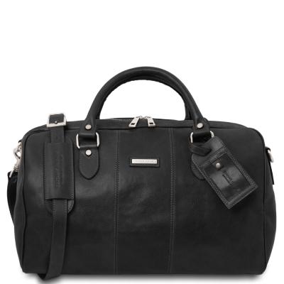 Σάκος ταξιδίου δερμάτινος - Lisbona Small size - TL142441 - Μαύρο