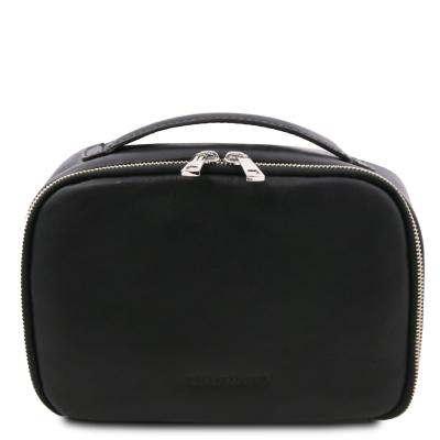 Τσαντάκι Καλλυντικών Δερμάτινο Marvin - TL142326 - Μαύρο