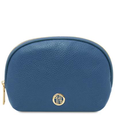 Τσαντάκι Καλλυντικών Δερμάτινο Vera - TL142438 - Denim