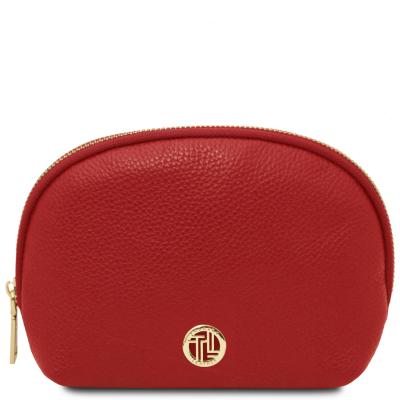 Τσαντάκι Καλλυντικών Δερμάτινο Vera - TL142438 - Κόκκινο lipstick