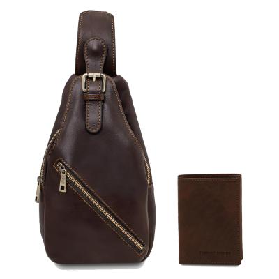 Ανδρικό Σετ Δερμάτινο Bari - TL182423 - Καφέ σκούρο