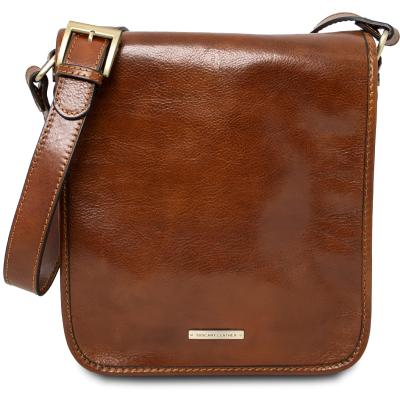 Ανδρικό Τσαντάκι Δερμάτινο Messenger TL141255 - Μελί