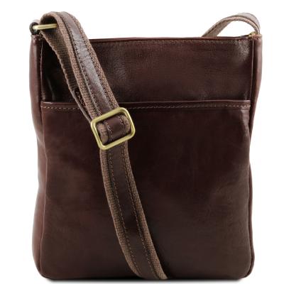 Ανδρικό Τσαντάκι Δερμάτινο Jason - TL141300 - Καφέ σκούρο