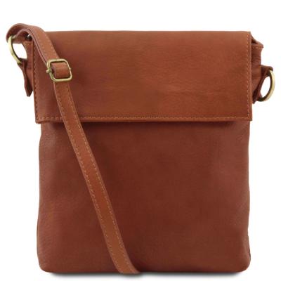 Unisex Τσαντάκι Δερμάτινο Morgan - TL141511 - Κονιάκ